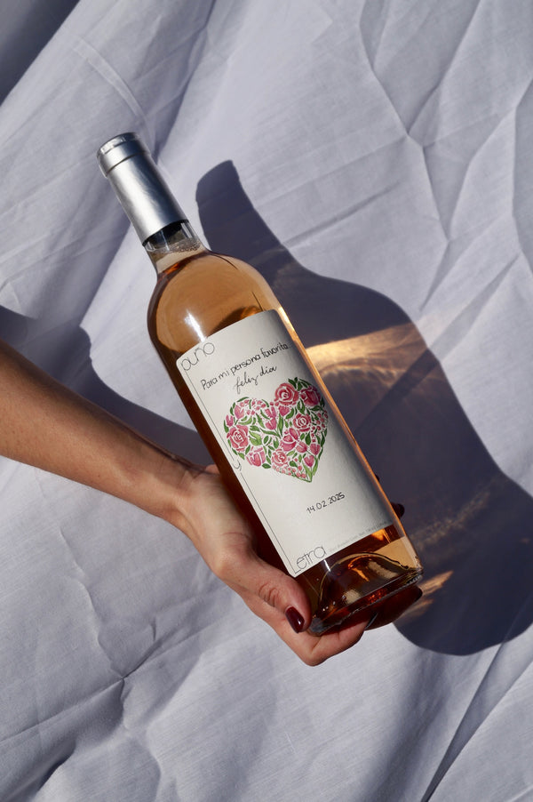 Vino Rosado Puño y Letra - Diseño 100% Personalizado